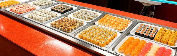 88 Buffet fresh sushi and nigiri selection